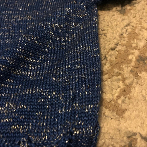 Y2K Elizabeth Gillett by Anthropologie Blue Knit Button Cardigan NWT - Picture 8 of 10